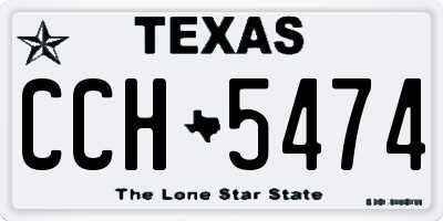 TX license plate CCH5474