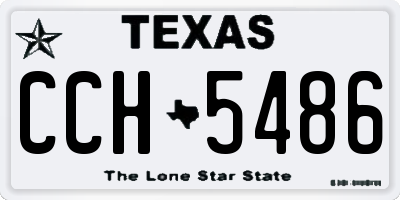 TX license plate CCH5486
