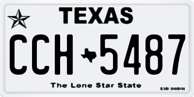TX license plate CCH5487