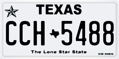 TX license plate CCH5488