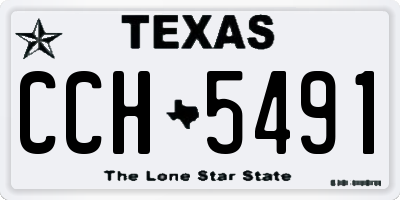 TX license plate CCH5491