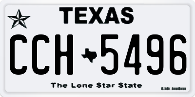 TX license plate CCH5496