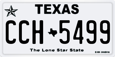 TX license plate CCH5499