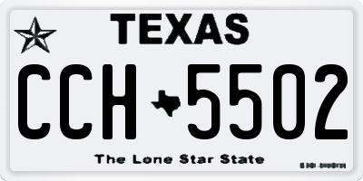TX license plate CCH5502