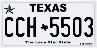 TX license plate CCH5503