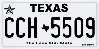 TX license plate CCH5509
