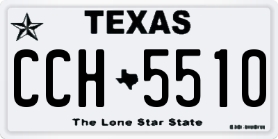 TX license plate CCH5510