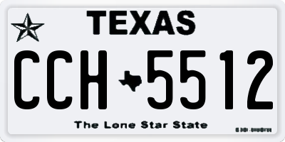TX license plate CCH5512