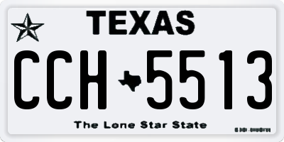 TX license plate CCH5513