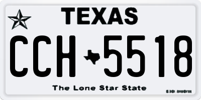 TX license plate CCH5518