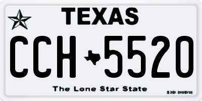 TX license plate CCH5520
