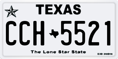 TX license plate CCH5521