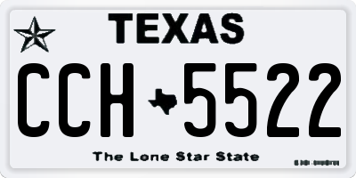 TX license plate CCH5522