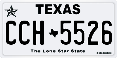 TX license plate CCH5526