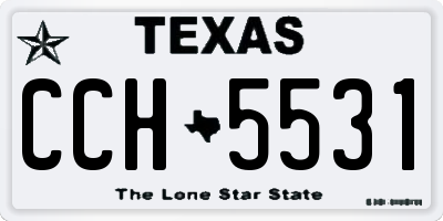 TX license plate CCH5531