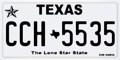 TX license plate CCH5535