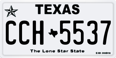 TX license plate CCH5537