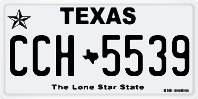 TX license plate CCH5539