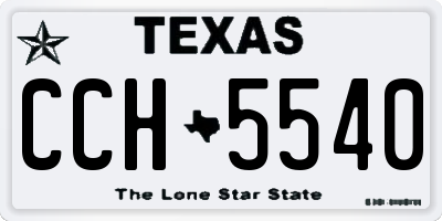 TX license plate CCH5540