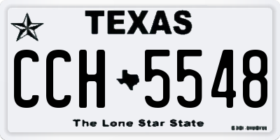 TX license plate CCH5548