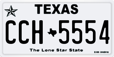 TX license plate CCH5554