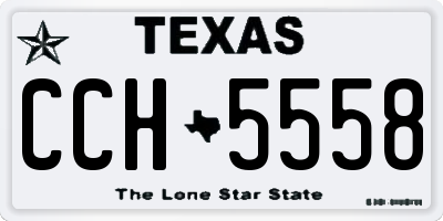 TX license plate CCH5558