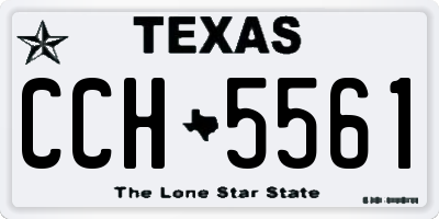 TX license plate CCH5561