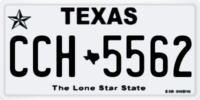 TX license plate CCH5562