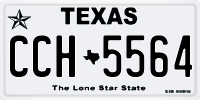 TX license plate CCH5564