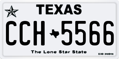TX license plate CCH5566