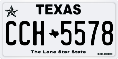 TX license plate CCH5578