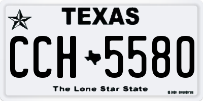 TX license plate CCH5580