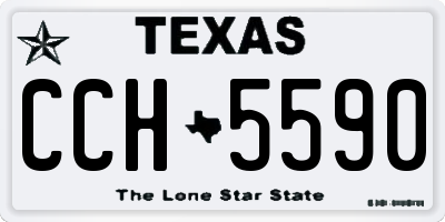 TX license plate CCH5590
