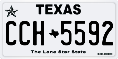TX license plate CCH5592