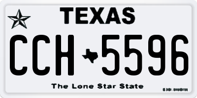TX license plate CCH5596