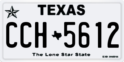 TX license plate CCH5612