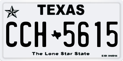 TX license plate CCH5615