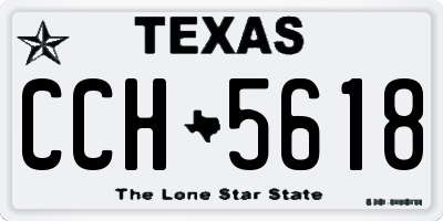 TX license plate CCH5618