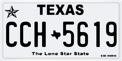 TX license plate CCH5619
