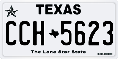 TX license plate CCH5623