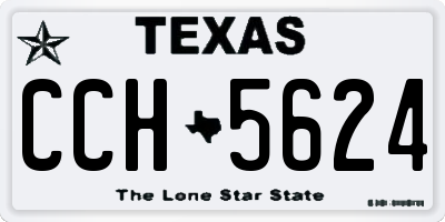 TX license plate CCH5624