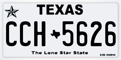 TX license plate CCH5626