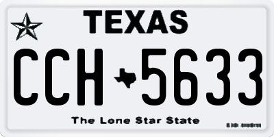 TX license plate CCH5633