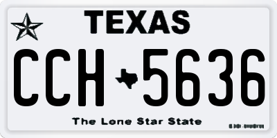 TX license plate CCH5636