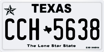 TX license plate CCH5638