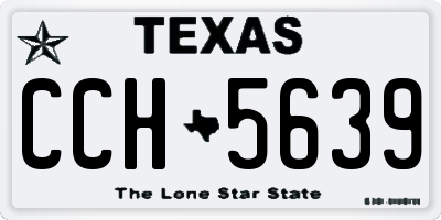 TX license plate CCH5639
