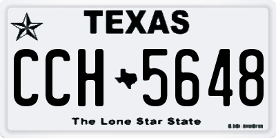 TX license plate CCH5648