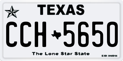 TX license plate CCH5650