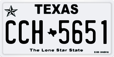 TX license plate CCH5651