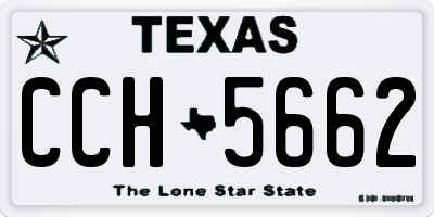 TX license plate CCH5662